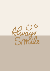 Simple smile Beige and Brown3
