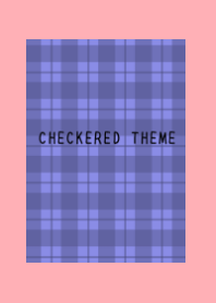 BLUE PURPLE CHECKERED THEME-PINK RED