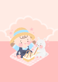 Baby and Bunny : Spring Season