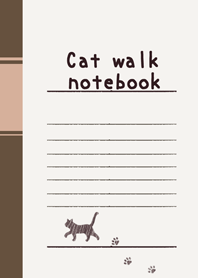 Cat walk notebook No.1