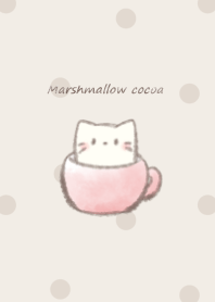 Marshmallow cocoa Cat -pink- 2