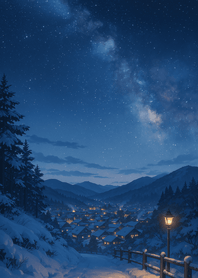 Snowy Hill Road above Village