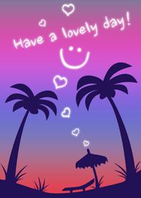 今日も素敵な1日を！南国スマイルハート