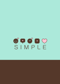 SIMPLE HEART(chocolate mint)V.35b