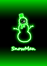 霓虹雪人：綠色