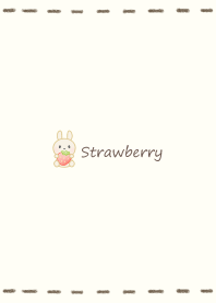 Small Rabbit and Ichigo -beige-