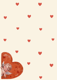 Cupid Love Beige Red