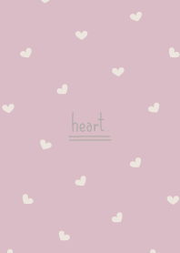 ミニハート:アッシュピンク/ベージュ#pop