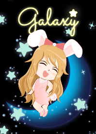 Galaxy - Bunny girl on Blue Moon
