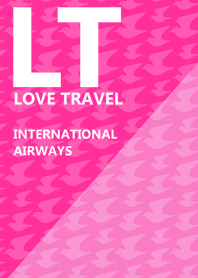 LOVE TRAVEL AIRWAYS - Pink