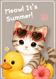 brown Meow! It's Summer!