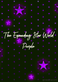 広がる紫の星の世界
