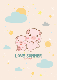 หมูอ้วน ฤดูร้อน คิ้วๆ