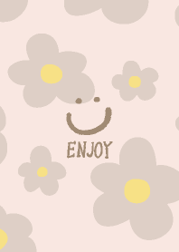 Northern Europe Beige Flower4 Japan