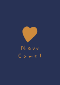 Navy and camel heart.