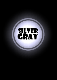 Simple silver gray in black