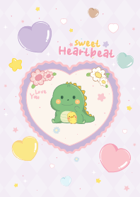 Dino&Duck Loving Heartbeat