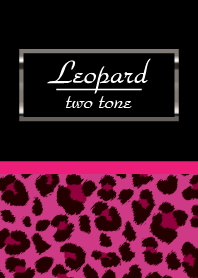 Leopard Two tone vivid pink