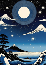 Moonlight and Sea Ukiyo-e xgDRU