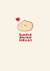 simple onion heart beige.