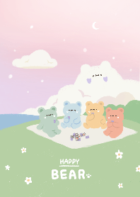 Melting happy bear(picnicking)
