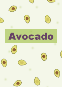 Avocado pattern / green