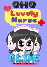 Lovely girl nurse Blue