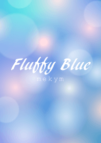 Fluffy Blue&White.