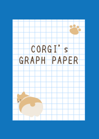 CORGI's GRAPH PAPER-BLUE-WHITEj