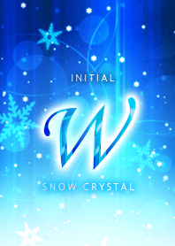 Initial "W"_Snow crystal