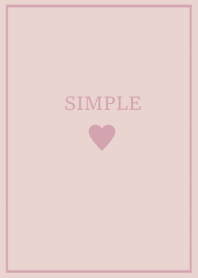 SIMPLE HEART =dusty pink=*