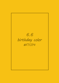 birthday color - June 6