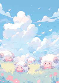 ⭐ふわふわ羊の草原❤️