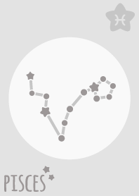 Pisces Sign'Gray'