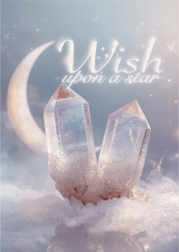 Wish - Crescent Moon Twin Crystal -