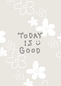 Handwritten flower Darkish Gray5 Japan