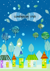 Cute nordic winter world