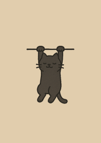 Dangling Black Cat - Cute & Chill Theme