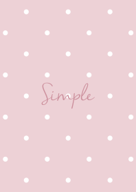 dull simple Polka dot pink