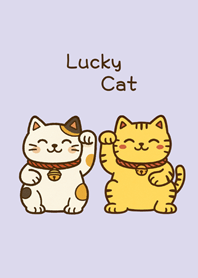 Blessings Lucky Cat-Light Purple