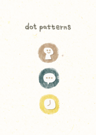 dot pattern15 - watercolor painting-