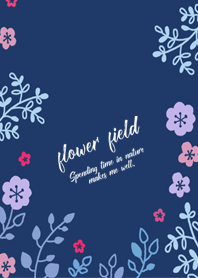 stylish-flower field-navy