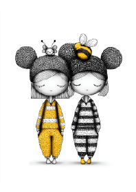 晚安，在蜜蜂帽下沉睡