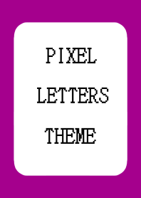 PIXEL LETTERS THEMEj-WINE RED