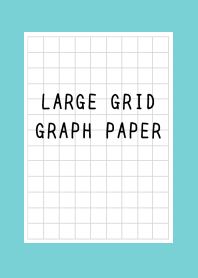 LARGE BLACK GRID GRAPH PAPER/MINT GREEN