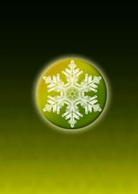 Winter button yellow green