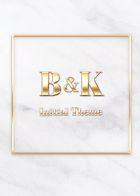 [ B&K ] Initial Theme  Gold White