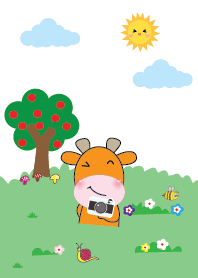 Simple cute giraffe theme v.2 (JP)