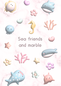 pink Sea friends and marble 10_2