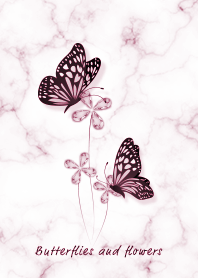 Marble, butterflies pink13_2